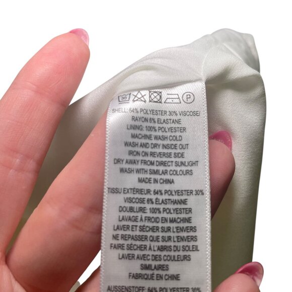 French Connection White Bustier Mini Dress Size 10 Adjustable Straps - Picture 3 of 7